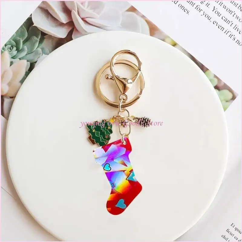 57QA Christmas Stocking Mold Earring Pendant Silicone Mold DIY Resin Mold