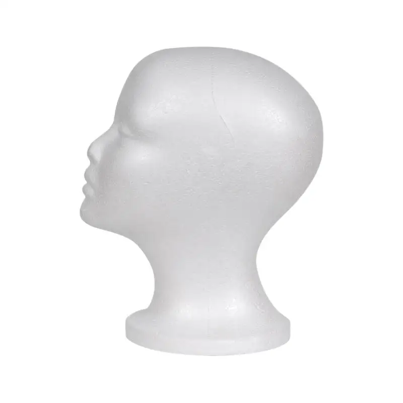 Female Foam Mannequin Head Wig Head Display Easy to Carry for for Home Salon