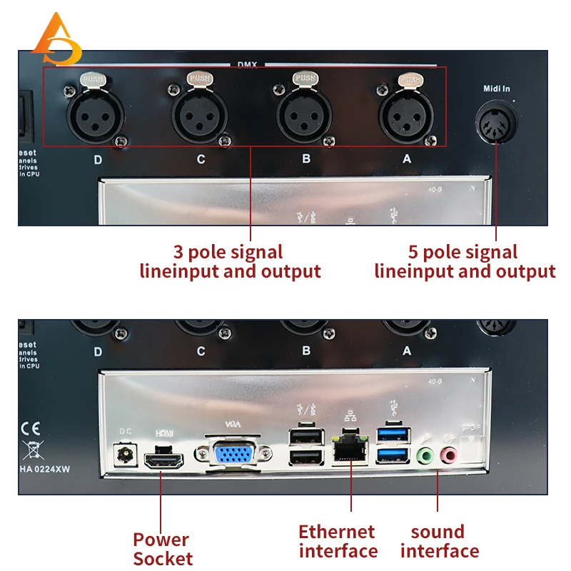 Imagem -03 - Titan Par Luz Móvel Dmx Controlador Console Toque Asa Tigre Toque Pro tt Além Disso Palco Luz Console Quartz m1 i5 192