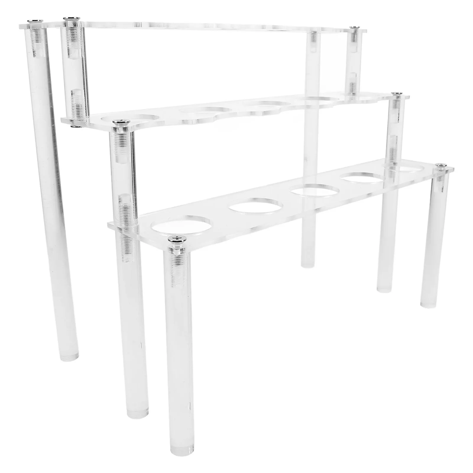 

Ice Cream Cone Holder 15-Hole Transparent Acrylic Stand Cone Display Rack Party Dessert Display Ice Cream Holder