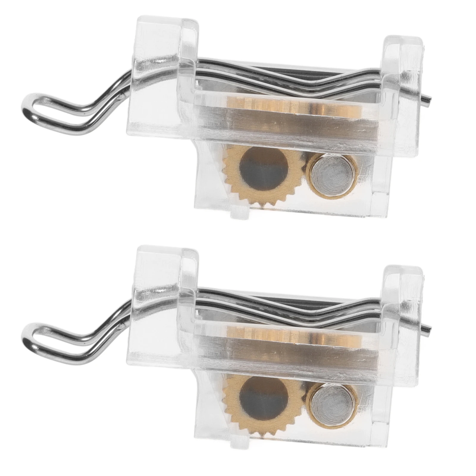 

2pcs Curtain Locking Mechanism Design Easy Installation Durable Abs Material For Window Blinds Shades Window Blind