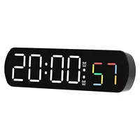 LED Display Digital Clock Multifunctional Creative AAA Batteries/plugged In 12/24H Rectangular Electronic Alarm Clock Timer