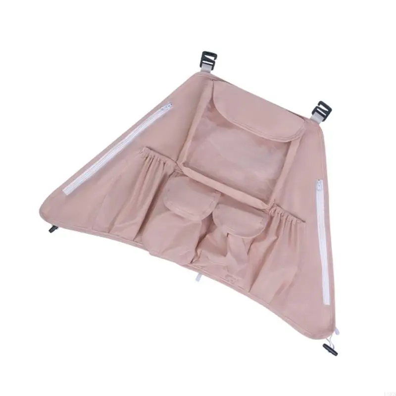 حقيبة تخزين عربات الأطفال معلقة بوليستر خفيفة الوزن سهلة التثبيت سعة واسعة للاستخدام اليومي L8RB