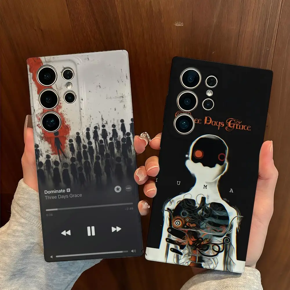 T-Drie Dagen Grace Telefoon Case Voor Samsung S25 Shell Galaxy S24 Ultra 23 plus S22 21 A56 36 glanzende Film Hard PC Cover