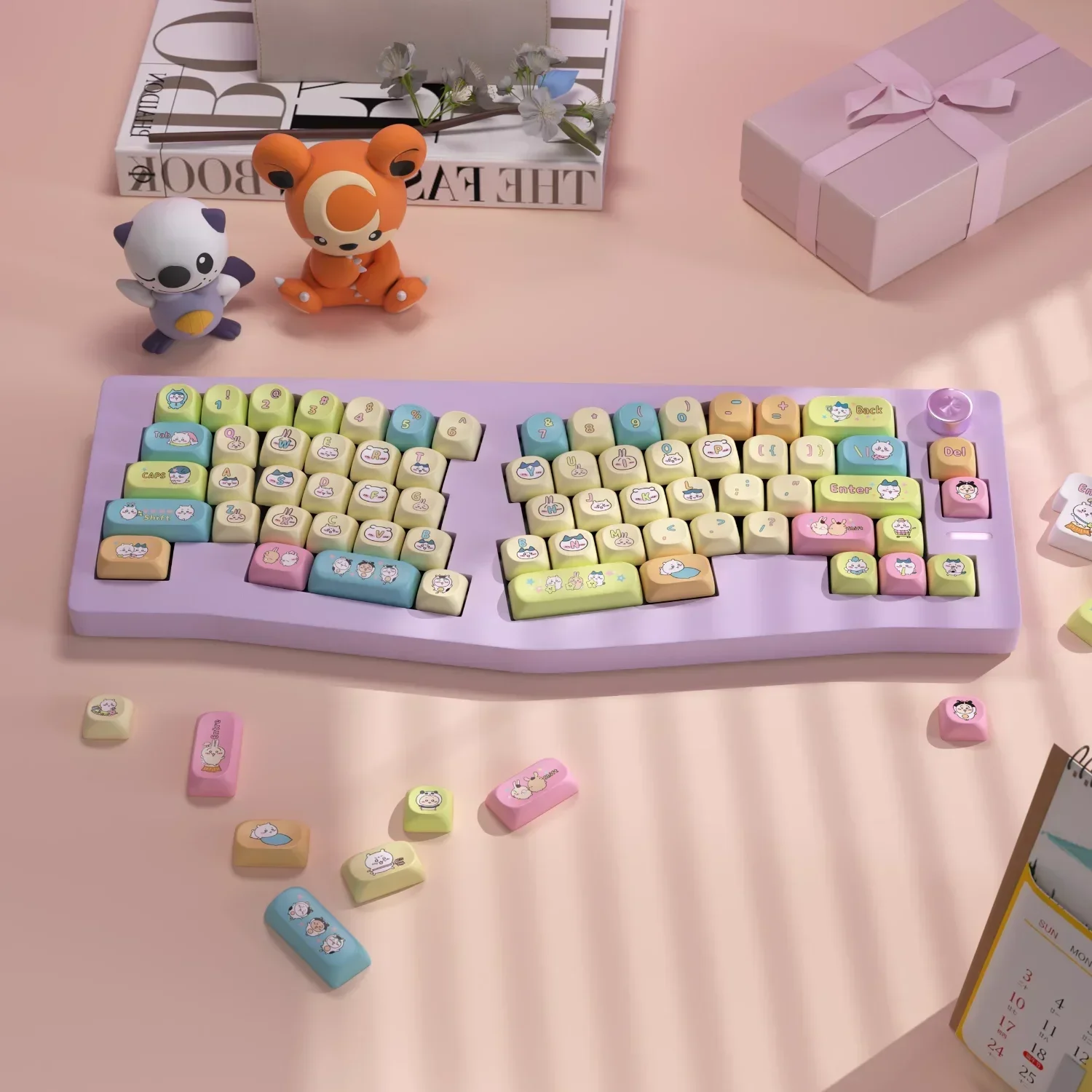 Usage Cute SOA Keycaps PBT Large Full Set Kawaii for Cherry Gateron MX Switches Mechanical Keyboards