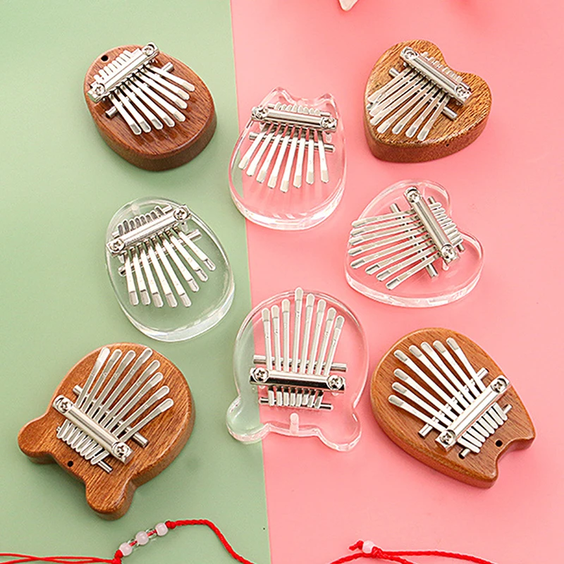 8 Keys Mini Wooden Kalimba High Quality Exquisite Finger Thumb Piano Marimba Musical Good Accessory Christmas Gift