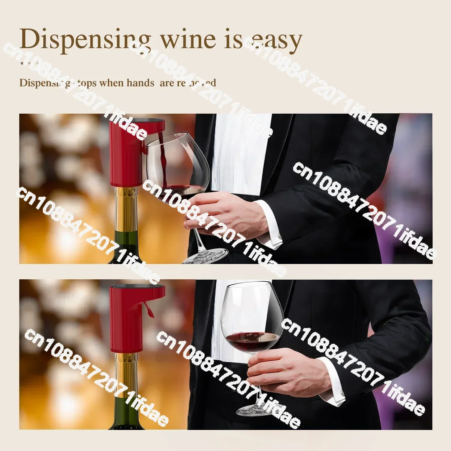 2024 New Portable Mini Automatic Wine Decanter Electric Wine Aerator and Wine Dispenser