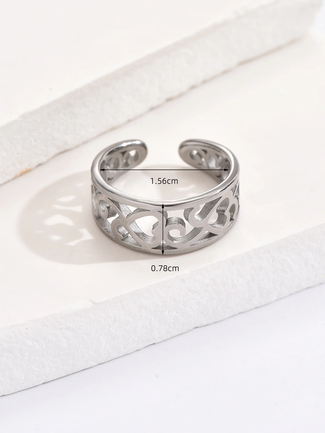 7pcs Adjustable Open Size Stainless Steel Toe Rings Set