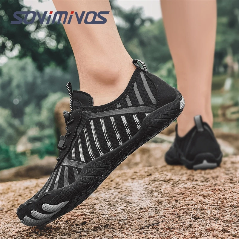 Barefoot Shoes for Men – Wide Toe Box Zero Drop Minimalist Shoes Trail Runner Sneakers Cross-Trainer Athletic Sneakers