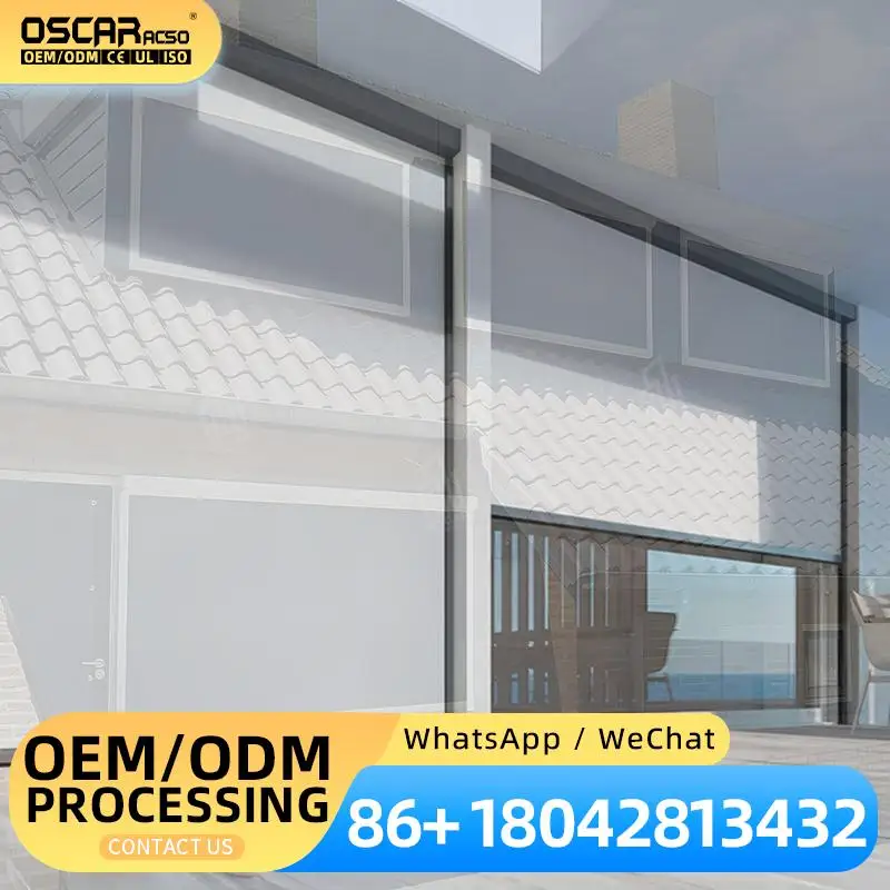 

Ветрозащитные светонепроницаемые рулонные шторы с молнией и моторным приводом из ПВХ для террасы, сада и использования на открытом воздухе