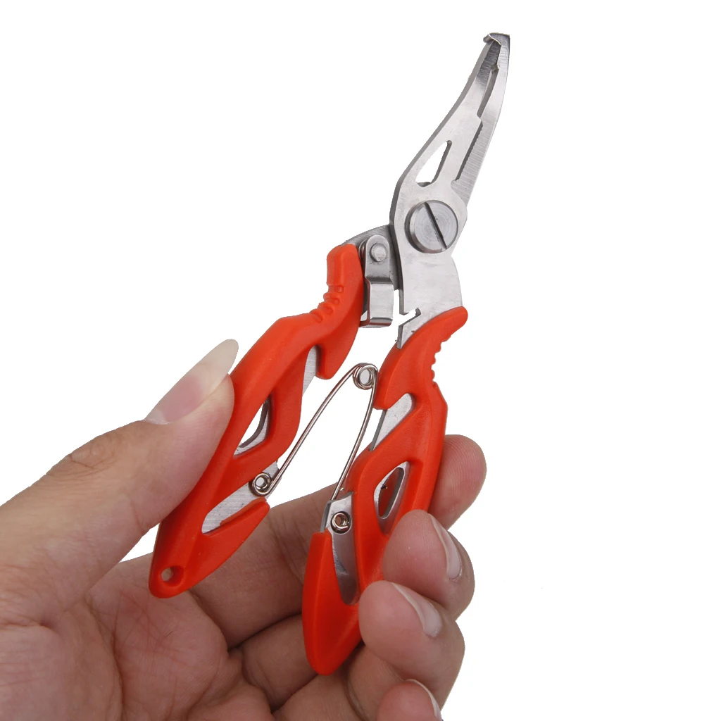 Fishing Pliers Hook Removers Bevel Pliers for Goods Winter Tackle Pliers Vise Knitting Flies Scissors Braid Set Fish Tongs