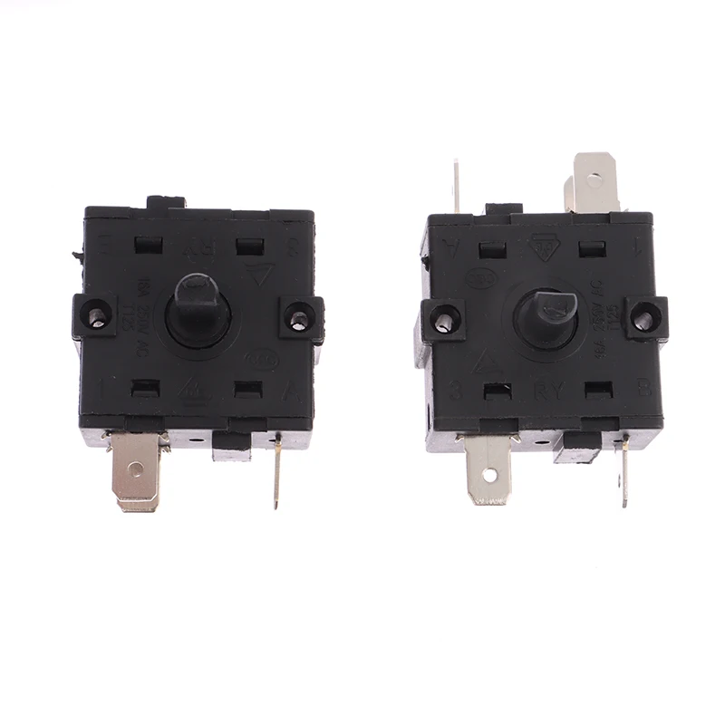 Electric Room Heater Gear Knob Switch 3Pin 5Pin Rotary Switch Selector 16A Temperature Control Switch