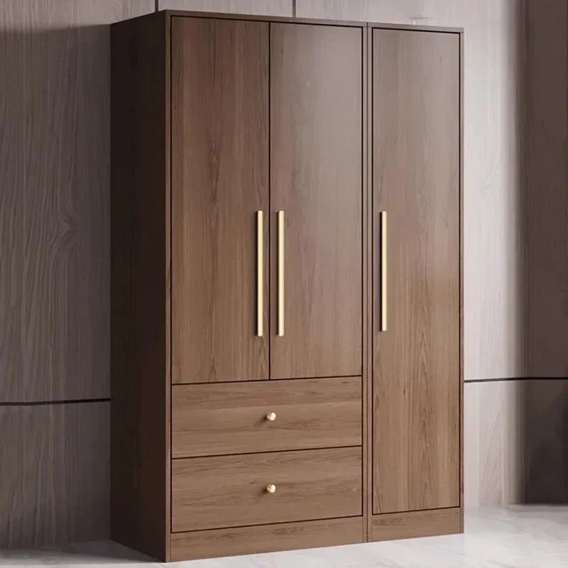 A Wooden European Wardrobe Heavy Duty Large Room Organization Wardrobe Storage Drawers Armario Multiuso Bedroom Furniture