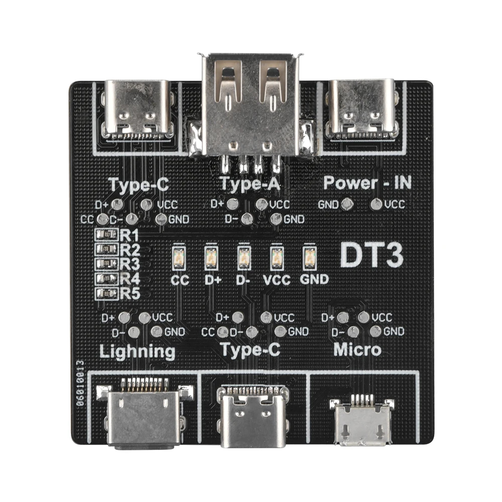 Data Cable Detection Board Micro Type-C USB C Cable Tester Short Circuit Switching On Off Diagnose Tool for iOS Android DT3