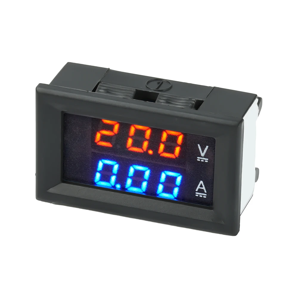 H28UI5 LED Digital Voltmeter DC 0-300V 10A 50A 100A Voltmeter Ammeter Red + Blue LED Amp Dual Digital Volt Meter Gauge