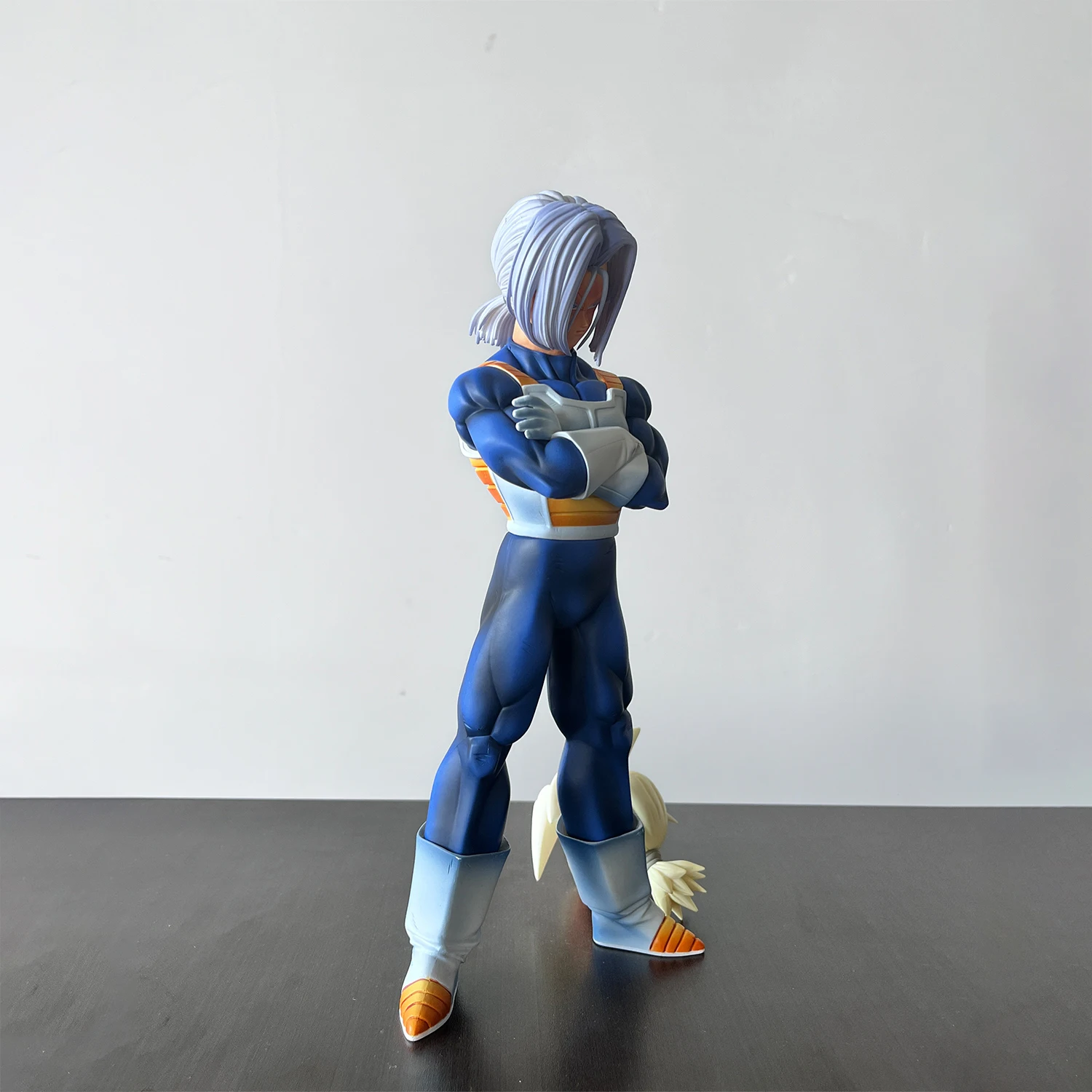 31cm Dragon Ball Anime Character Trunks Figure Double Head Super Saiyan PVC Statue Collectible Model Desktop Ornament Gift T