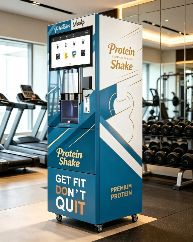 Touch Screen Fully Automatic Protein Shake Vending Machine Commercial Self Service Sport Drink Dispenser Equipment