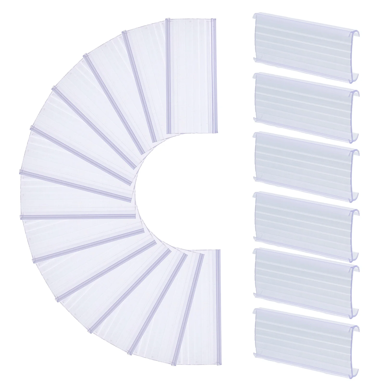 

30 Pcs Accessories Label Holder Shelves Refill Plastic Basket Tags for Organization