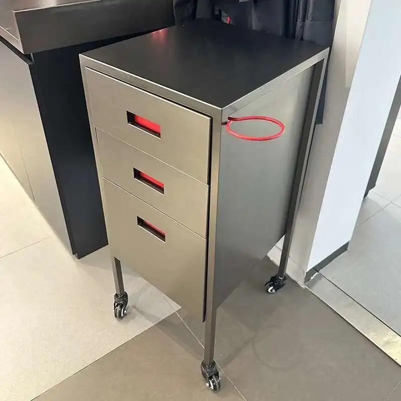 

Barber Accessories Salon Barber Shop Storage Design Beauty Trolley Multifunction Taquilla Del Salónde Peluquería Salon Furniture