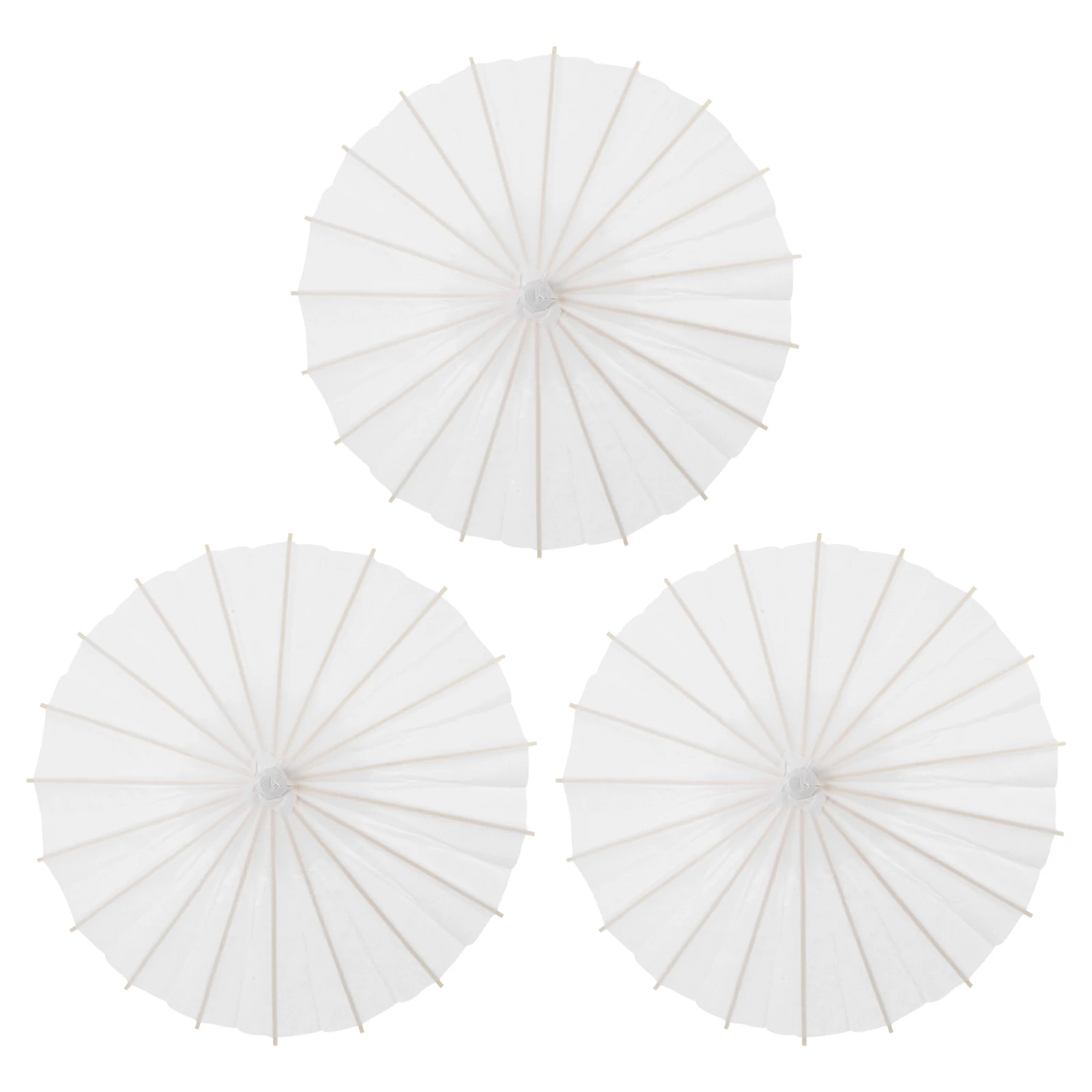 

Blank Oiled Paper Umbrella Umbrellas for Rain Chinese Japanese White Wood Diy Painting Primary School