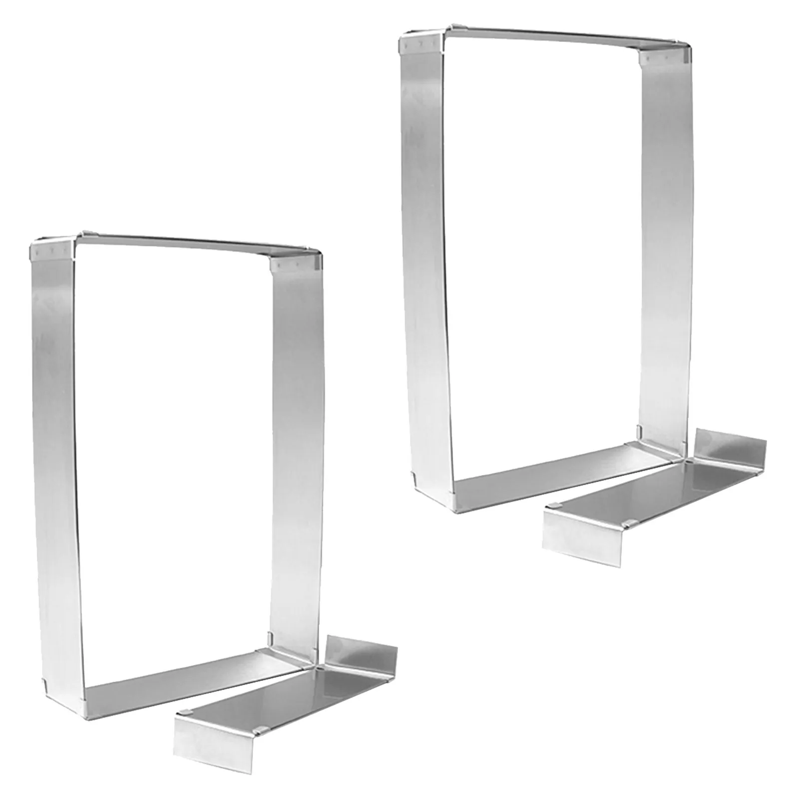 Adjustable Stainless Steel Rectangle Cake Mold Frame for Baking Mousse, Tiramisu & Pastries – 2pcs