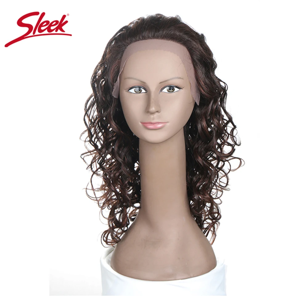 Sleek Lace Front Human Hair Wigs Brazilian Loose Wave Curly Blond F2/33 Highlight F4/30  F4/27 Red 99J Color Black Remy Hair Wig