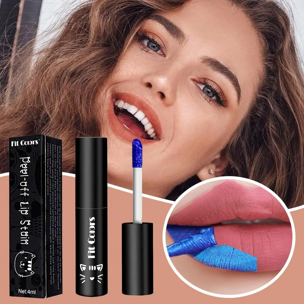 Lápiz labial líquido de 5 colores, tinte impermeable, brillo de labios, maquillaje largo, cosméticos, duración de labios, tatuaje de lágrima, U1d5