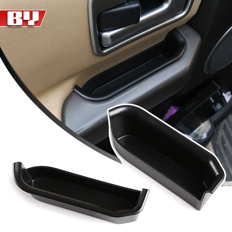 

For 04-09 Land Rover Discovery 3 ABS black Car Door Storage Box Phone Tray Modification accessories