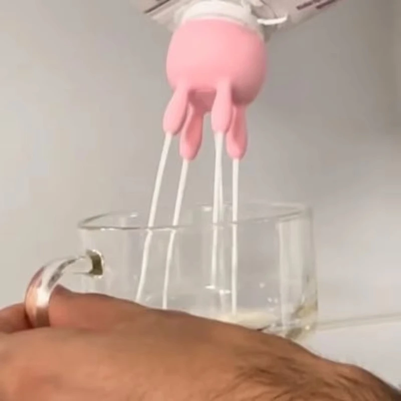 ABDJ-Funny صب غطاء زجاجة الحليب محاصر الحليب كلبشة البقرة Udder غطاء الحليب المرافق المطبخ عيد الميلاد محاصر الحليب كلبشة