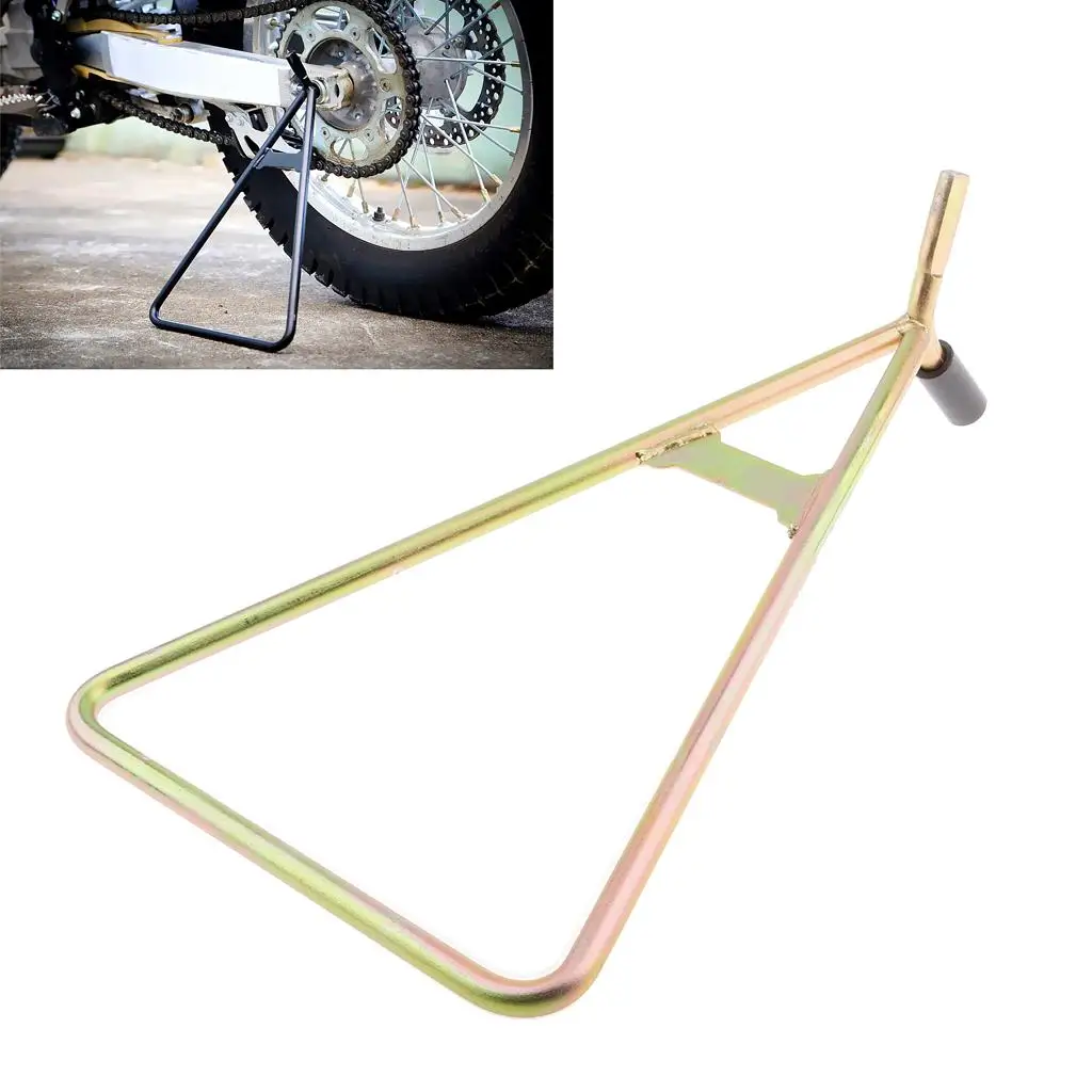 Heavy Duty Steel Motorcycle Gold Triangle Stand Dirt Bike Universal Fit