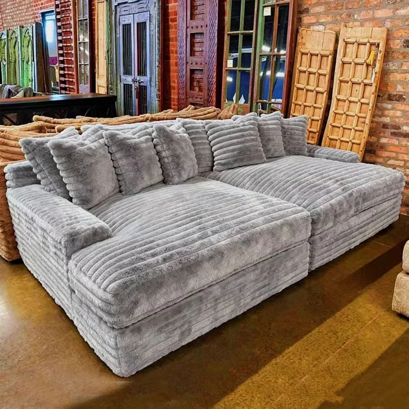 Vacuum Compressed Thick Velvet Sofa Bed Removable Washable Cloud Sofa for Living Room Lazy Furniture
