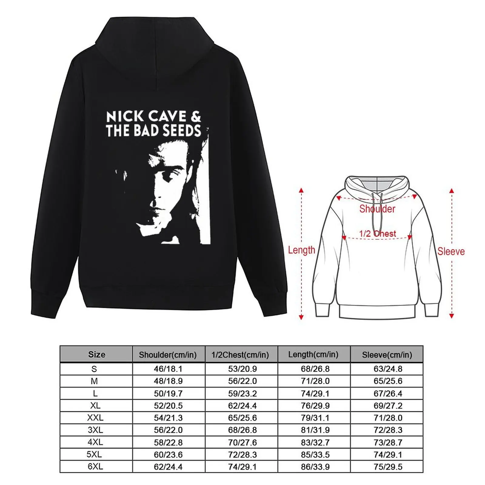 نيك كيف آند ذا باد سييدز هوديي ملابس الخريف الكورية بلوزة معطف رجالي ملابس للرجال جديدة في هوديس وبلوزات