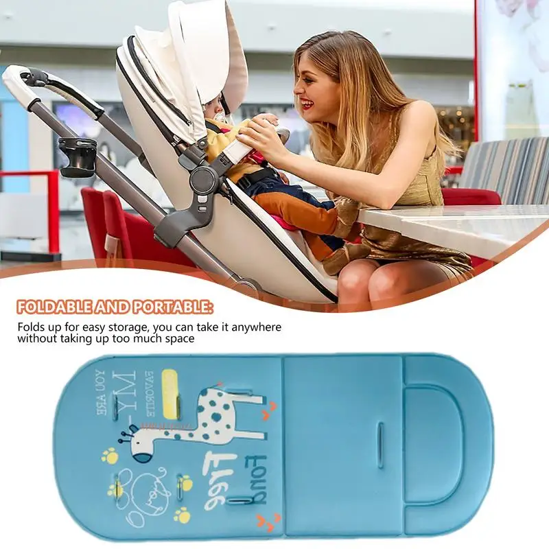 Forros de asiento de cochecito para niños, almohadilla de cojín para silla alta de comedor, colchón suave para deportes al aire libre, alta elasticidad