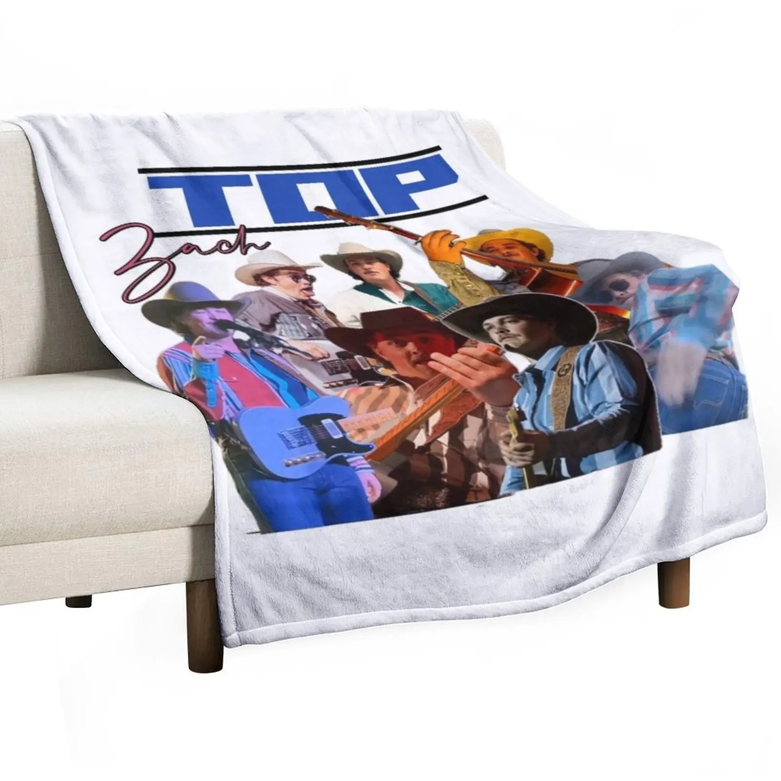 

Zach Top Collage Throw Blanket cosplay anime anime Thins Cute Plaid Blankets