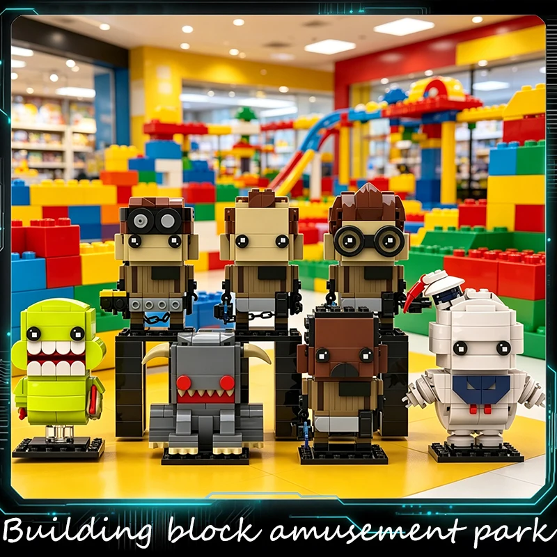 1099 Piezas MOC, Bloques de Construcción con Temática de Cazafantasmas, Mini Figuras de Acción, Modelo para Niños, Bloques de Construcción Educativos para Armar, Regalos