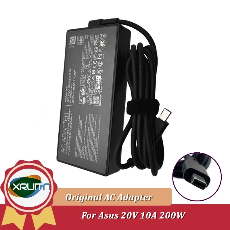 ASUS ADP-200JB K 노트북 전원 공급 장치 정품 용 기존 A20-200P1A 20V 10A 200W USB AC 어댑터 충전기
