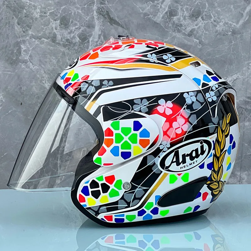 Motorcycle Helmet Open Face 3/4 Helmet SZ-Ram 3 Takaaki Nakagami Cycling Dirt Racing Motorcycle Kart Protective Helmet Capacete - Image 6