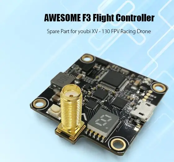 AWESOME F3 AIO CleanFlight / BetaFlight Flight Controller STM32F303 MCU Integrated with 5.8G 40CH 400MW VTX video transmitter