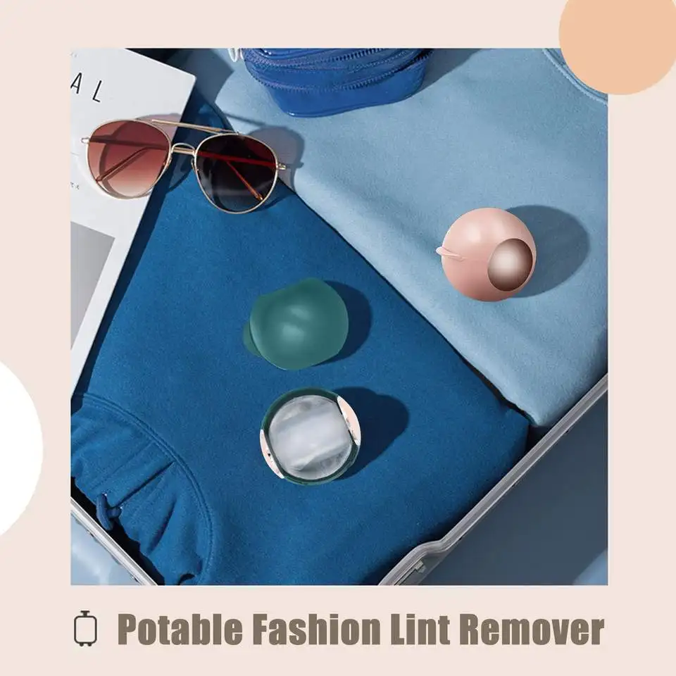 Lint Roller Ball Reusable Sticky Pet Hair Removal Tool Portable Dog Cat Pet Hair Remover for Clothes Laundries Sticky Cleaner