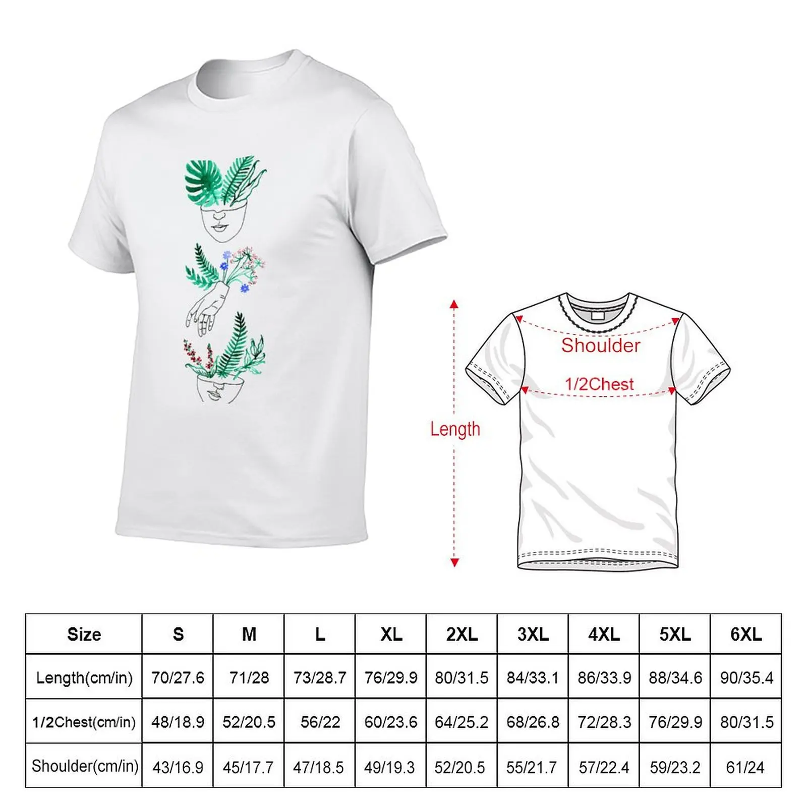 Flora y fauna T-Shirt Work Short Sleeve Cotton Top