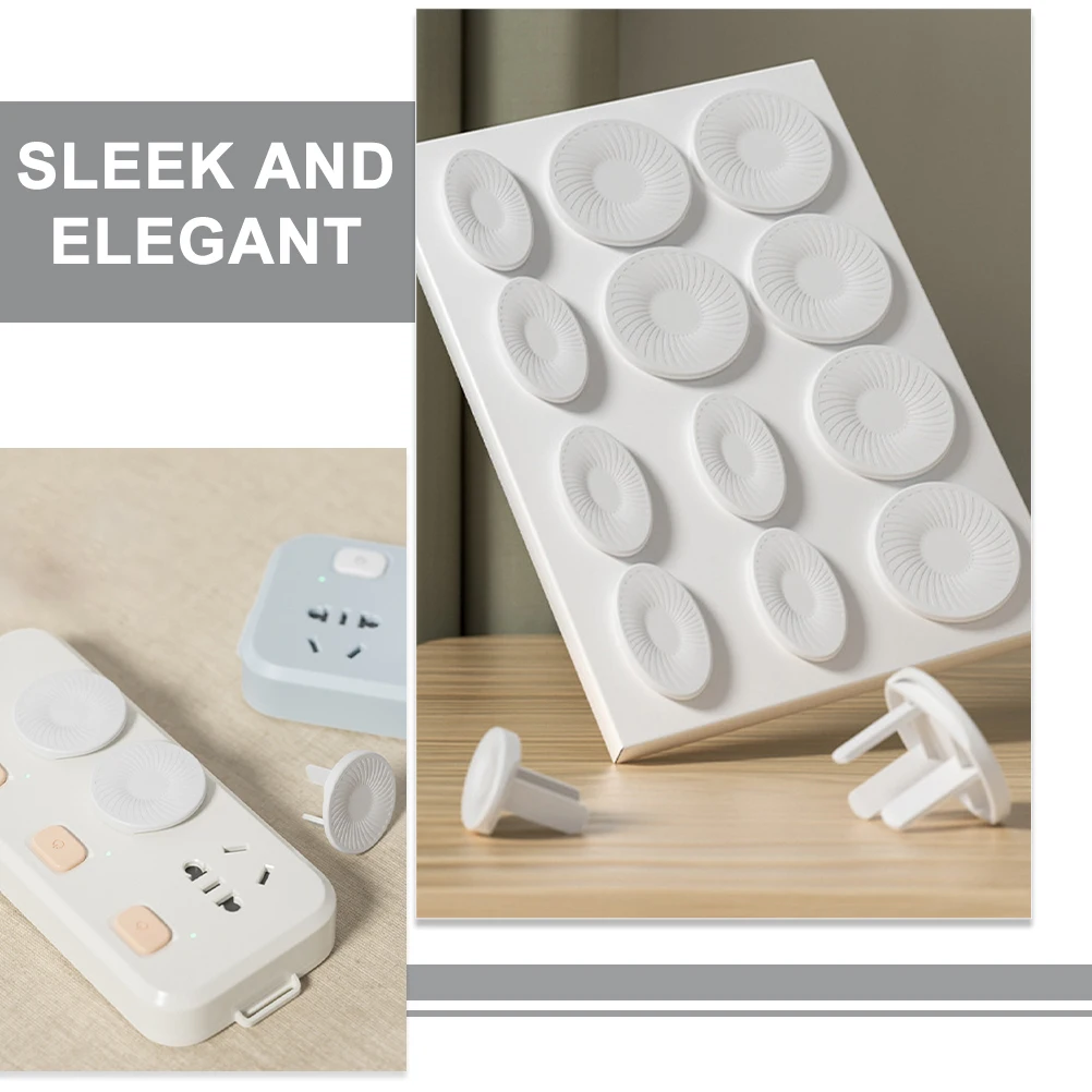 4 قطع من واقي قابس المخرج المقاوم للأطفال، مواد آمنة متعددة الاستخدامات، ثلاثة شوكات، سهلة الإزالة، تدوم طويلاً #1