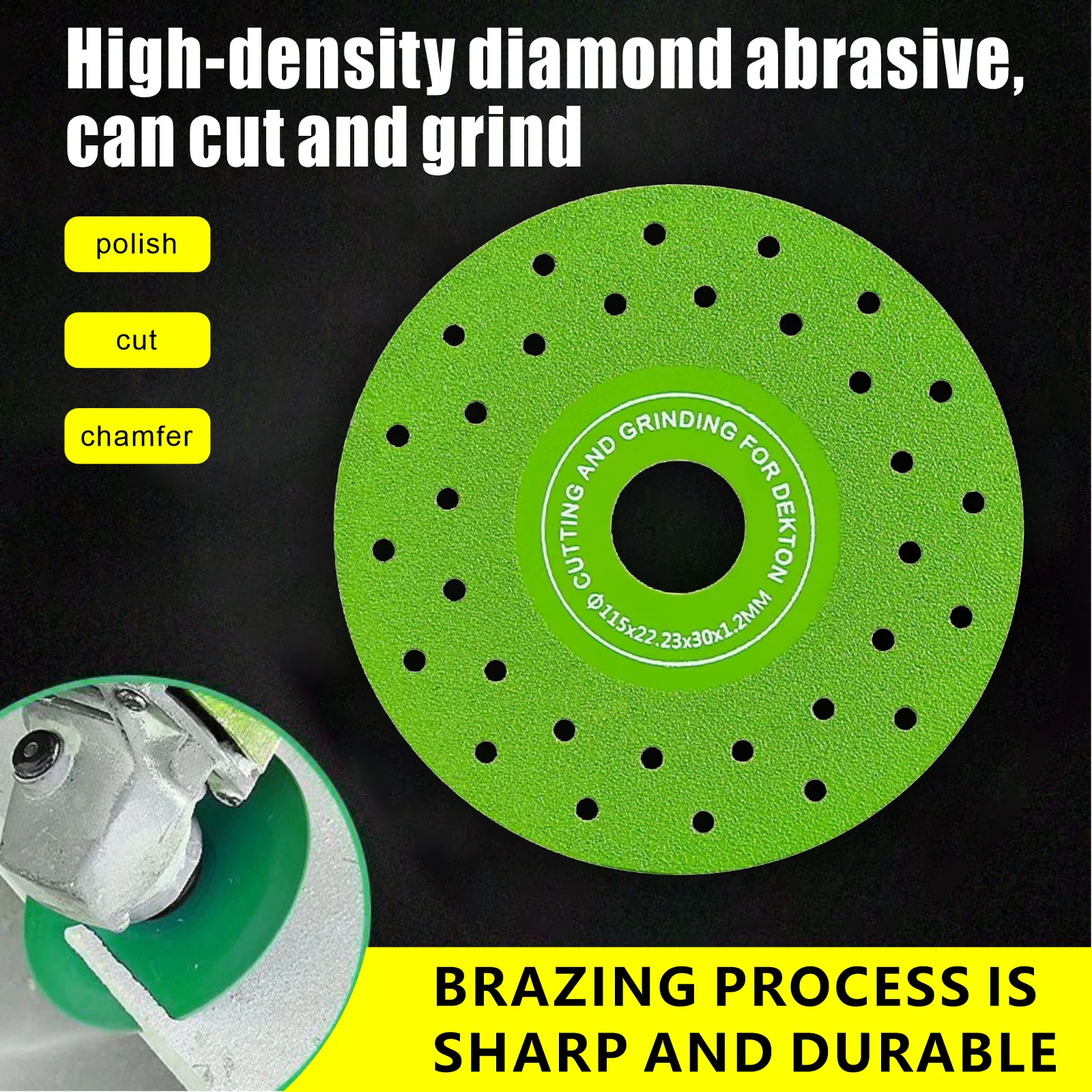 

3/6 PCS Porous Rock Plate Saw Blade, for tile trimming and grinding, suitable for rock plates, marble and ceramic tiles