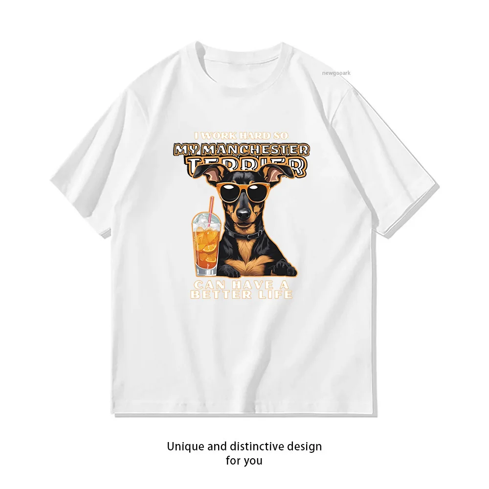 I work hard so my amazing manchester terrier dog can have a better life T-Shirt Manchester Terrier Dog Lovers shirt