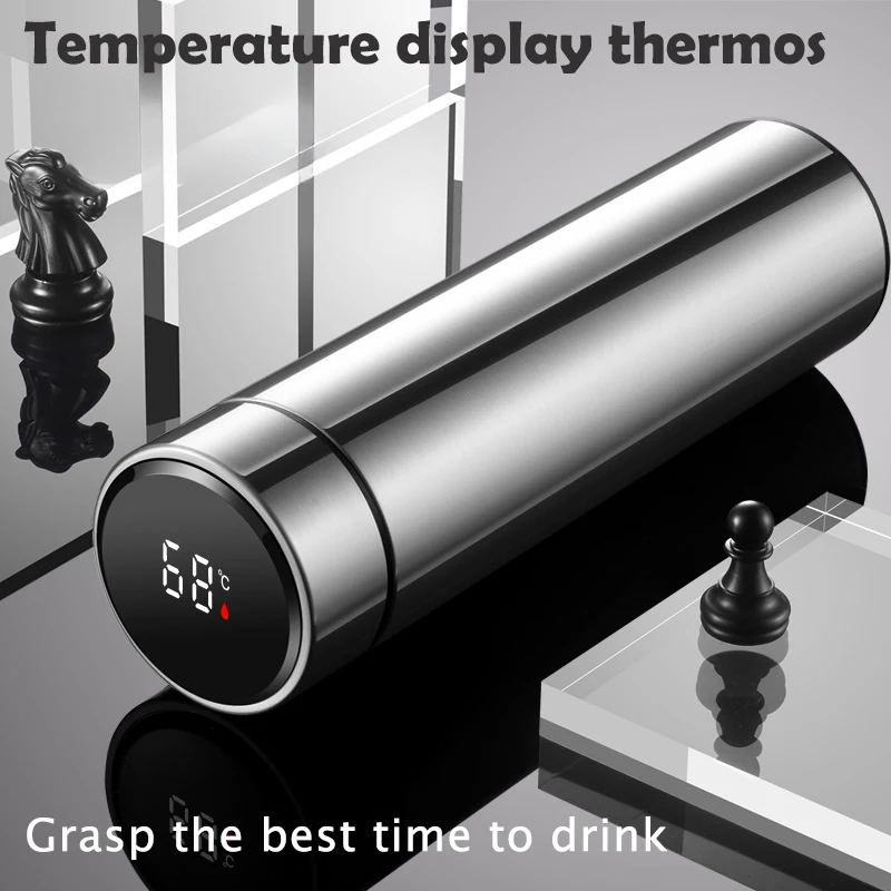 

Thermos Cup 304 Stainless Steel Business Gift Tea Water Cup Smart Temperature Display Thermos Cup Water Bottles