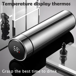Thermos Cup 304 Stainless Steel Business Gift Tea Water Cup Smart Temperature Display Thermos Cup Water Bottles