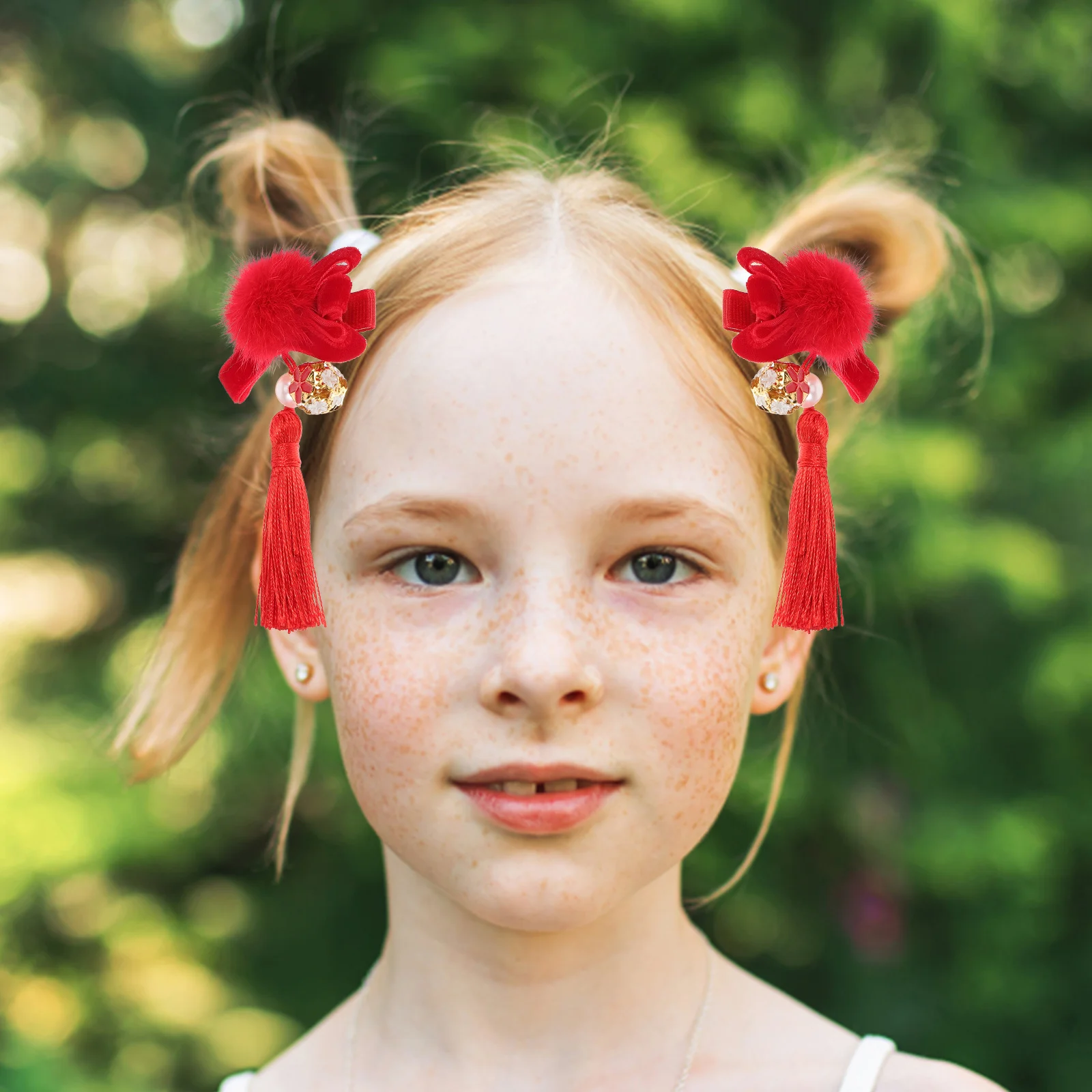 

2pcs Bow Clips Tassel Vintage Hairpin Lightweight Hair Accessories For Women Girls Fine Hair Decorative Small Clips Wedding