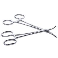 New Stainless Steel Hemostatic Forceps Surgical Forceps Tool Hemostat Locking Clamps Forceps Fishing Pliers Curved/Straight Tip