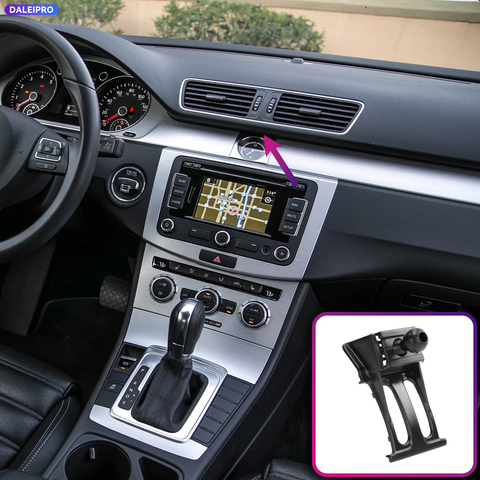 Support de téléphone intelligent pour véhicule spécifique Volkswagen Passat CC 2009-2014 2015, base de support de téléphone pour voiture, accessoires de support de charge 66W