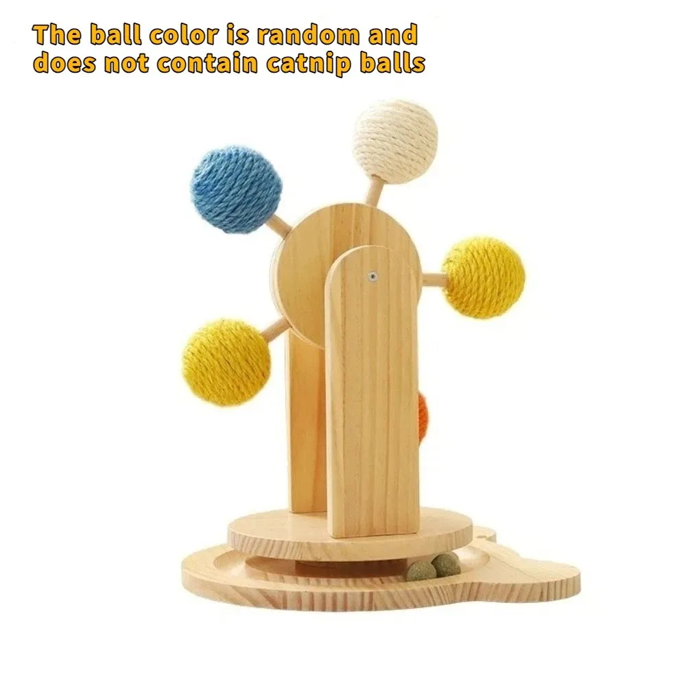 

Rotating Turntable Ferris Wheel Cat Toy Detachable Durable Cat Scratcher Toy Wear Resistant Cat Scratching Board Playing Teasing