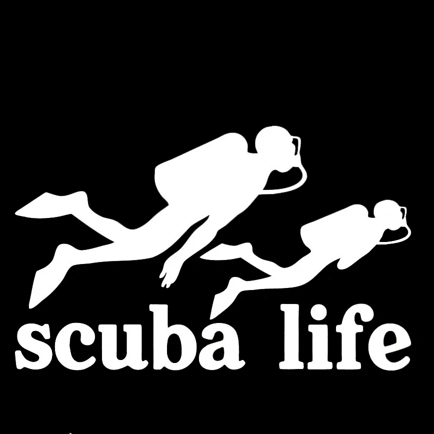 Scuba Life Dive diver design car window bumper motorcycle accessories decoration vinyl die-cut waterproof sticker